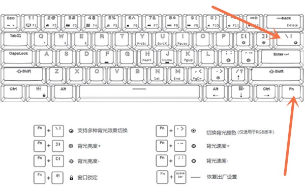 RK键盘怎么切换灯光模式？RK键盘灯光调节快捷键说明