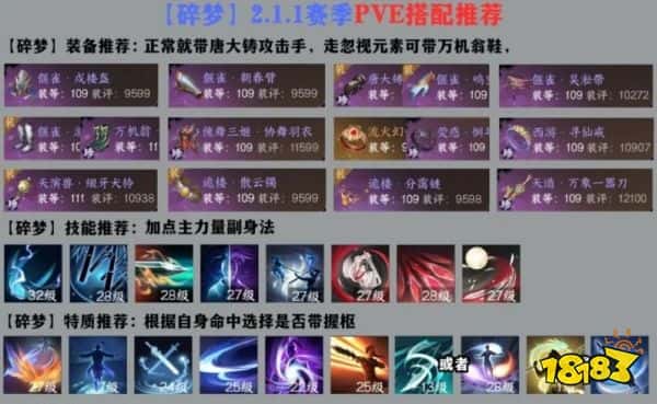 逆水寒手游碎梦PVE攻略 碎梦PVE搭配一图流推荐