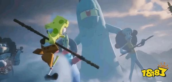 笑翻老外！《黑神话：悟空》海绵宝宝Mod：黄色方块大战巨灵神痞老板！