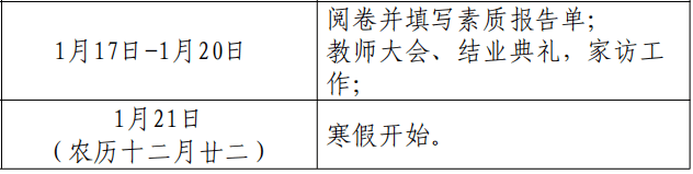 温州各地陆续公布中小学期末考试、寒假时间！(图2)