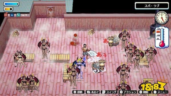 浴巾抽魅魔?像素风动作游戏《亡者桑拿》EA现已在Steam平台推出!(图2) 浴巾抽魅魔?像素风动作游戏《亡者桑拿》EA现已在Steam平台推出!