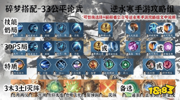 33论武+帮战+副本+比武搭配！逆水寒手游碎梦搭配最新攻略(图4)