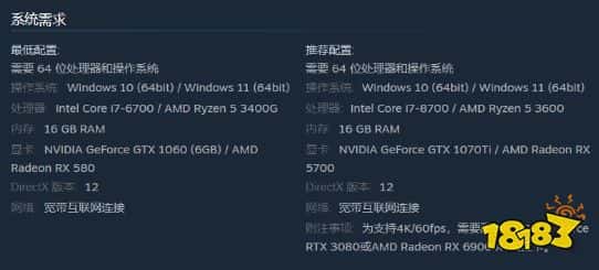 原汁原味!《丧尸围城re》PC配置公布:最低GTX1060+16GB(图2) 原汁原味!《丧尸围城re》PC配置公布:最低GTX1060+16GB