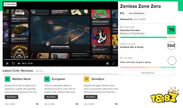 你给鲨鱼娘打几分？《绝区零》开服，MC网站媒体评分解禁！