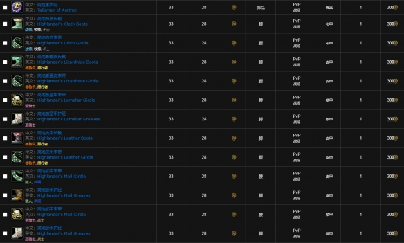 魔兽世界怀旧服高地套装怎么获得