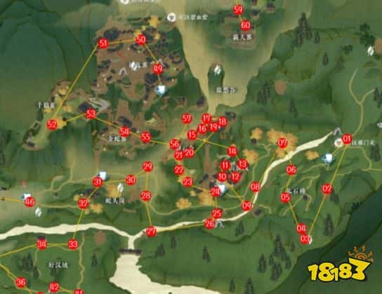 逆水寒手游2.1.2版本探索攻略 逆水寒手游连云寨风物坐标一览(图1)