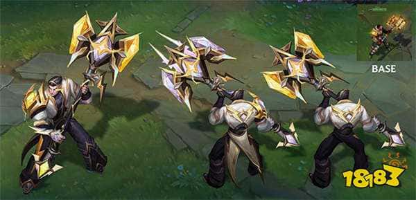 T1冠军皮肤曝光！ 网友:杰斯和原皮有区别？适合给BLG！