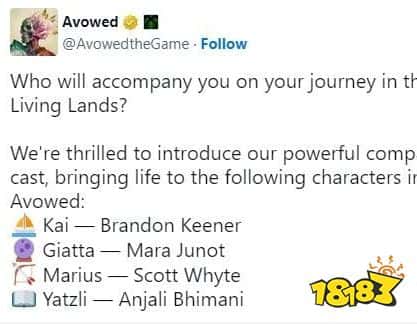 阵容强大！黑曜石动作RPG游戏新作《宣誓》公布同伴角色配音演员