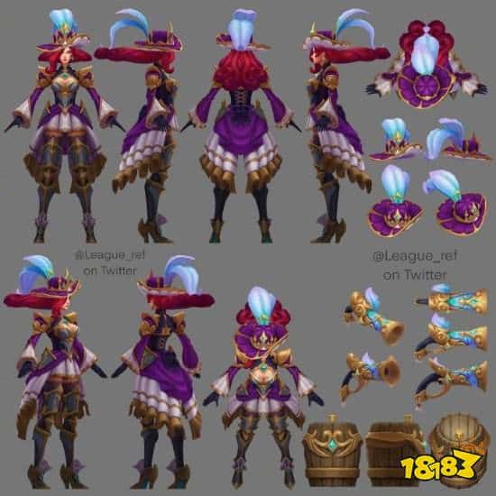 LOL女帝皮肤首曝：玩家争议女帝变女仆？