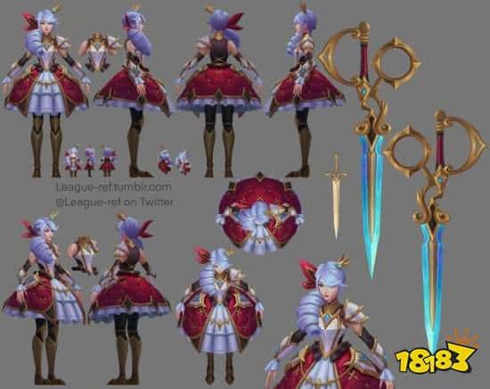 LOL女帝皮肤首曝：玩家争议女帝变女仆？