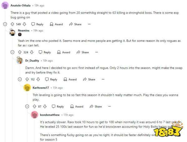 天上掉馅饼！《暗黑4》逆天福利BUG：玩家一觉醒来直升100级！