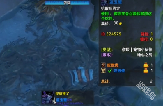 魔兽世界蓝玉蟹宠物怎么获得(图5) 魔兽世界蓝玉蟹宠物怎么获得