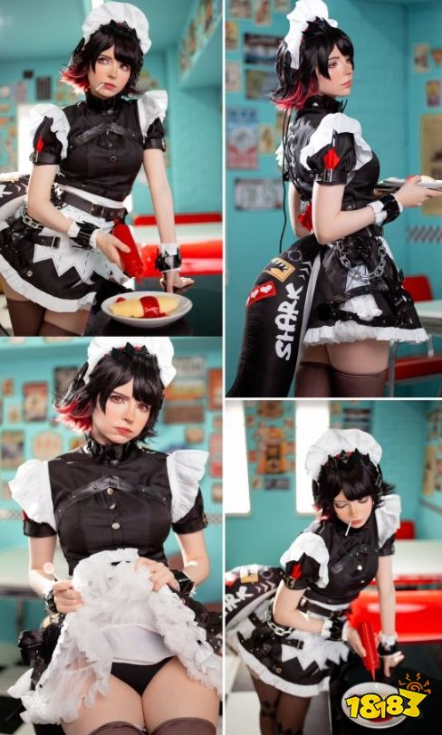 鲨鱼娘女仆超可爱！美少女COS《绝区零》艾莲乔(图3)