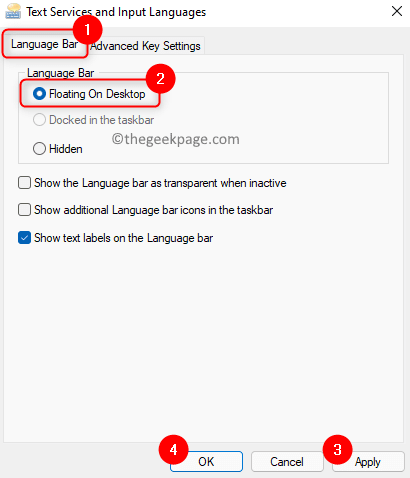 电脑怎么显示和隐藏语言栏 win11系统显示和隐藏语言栏的方法教程(图4) 电脑怎么显示和隐藏语言栏 win11系统显示和隐藏语言栏的方法教程