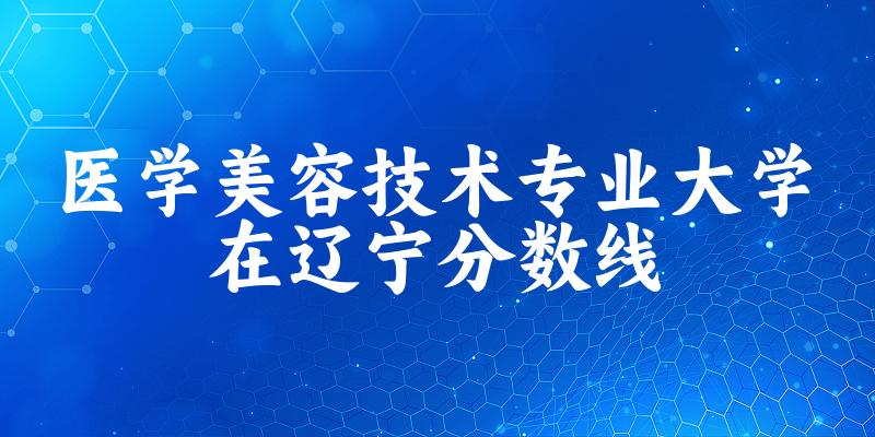 2024医学美容技术专业辽宁录取分数线多少分 附专业就业方向 (2025参考)(图1)